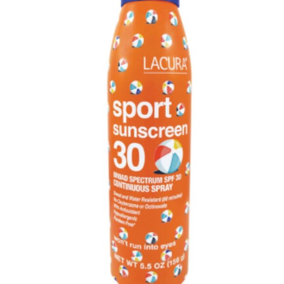 NEW Qty 2 Lacura SPF 30 Sport Sunscreen Spray (5.5 oz) TWO BOTTLES INCLUDED - Picture 1 of 2